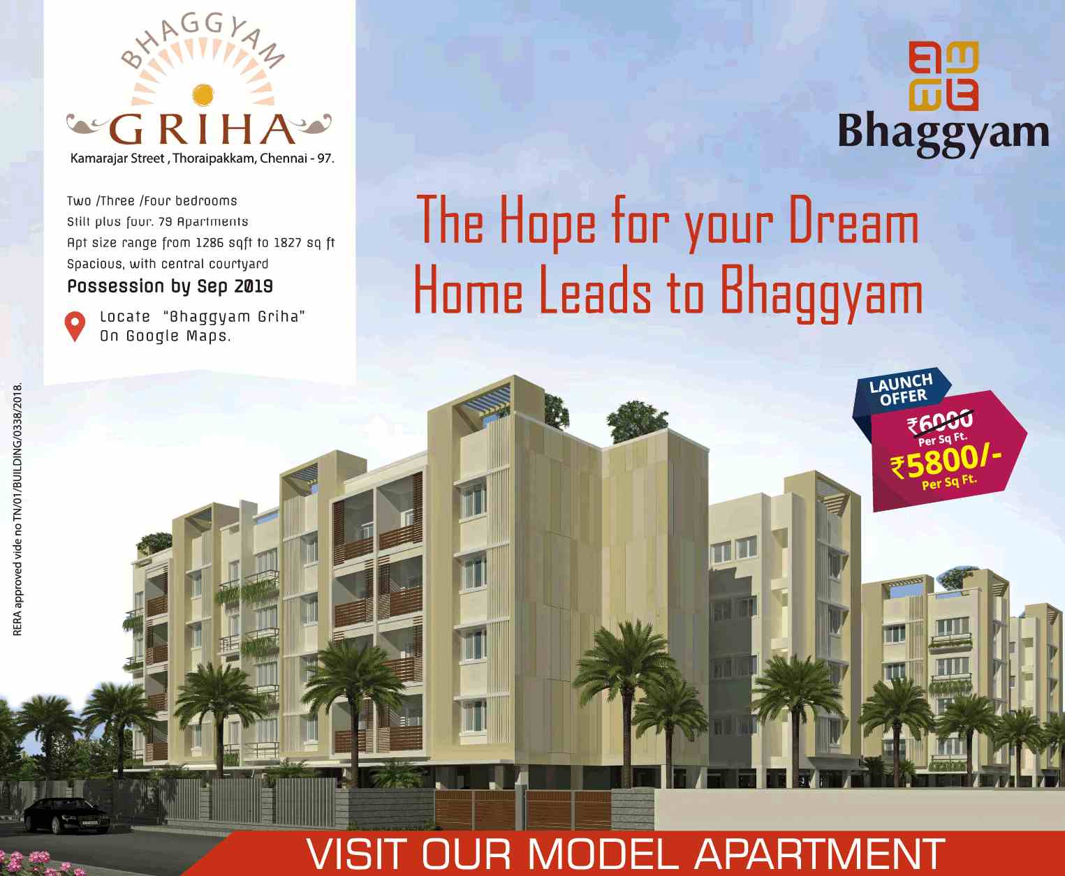 Grab the launch offer at Bhaggyam Griha in Chennai Update
